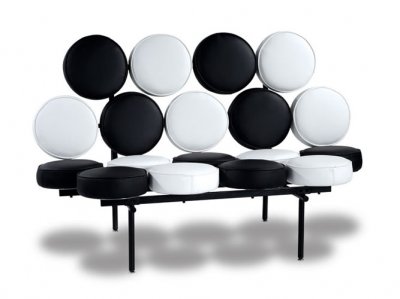 black and white sofa